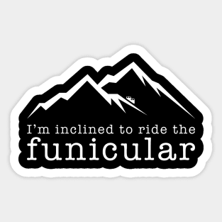 Funicular Railroad Sticker